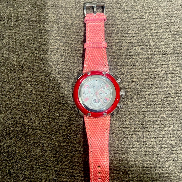 RARE,UNIQUE Women CHRONOGRAPH Watch GLAM ROCK MIAMI GR10122 Leather band. - Picture 2 of 5